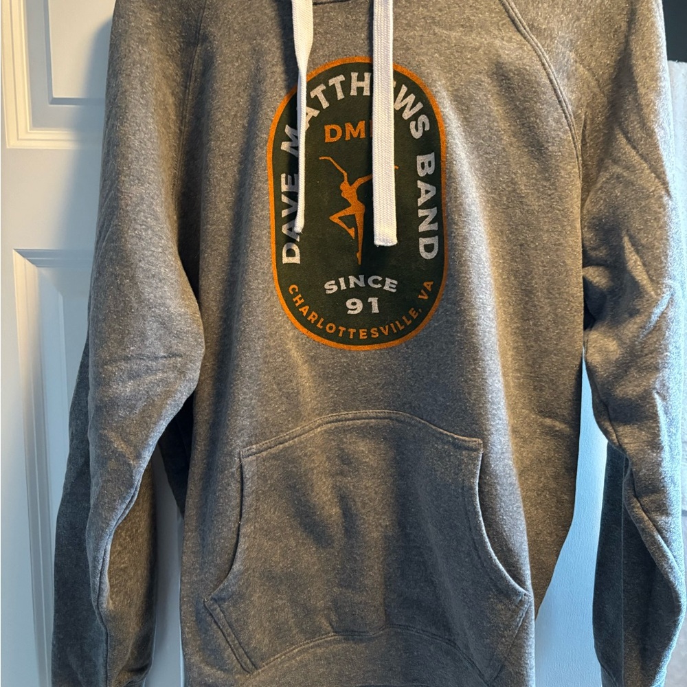 Heather Gray Graphic Hoodie Sweatshirt